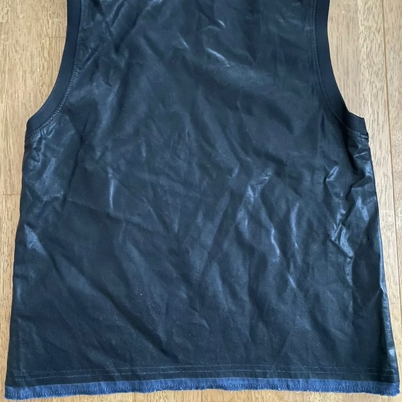 Diesel black leather top - Picture 2 of 2